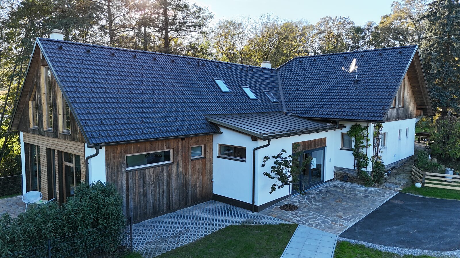 Das Anwesen von Johann & Anna in Stainz aus der Luft