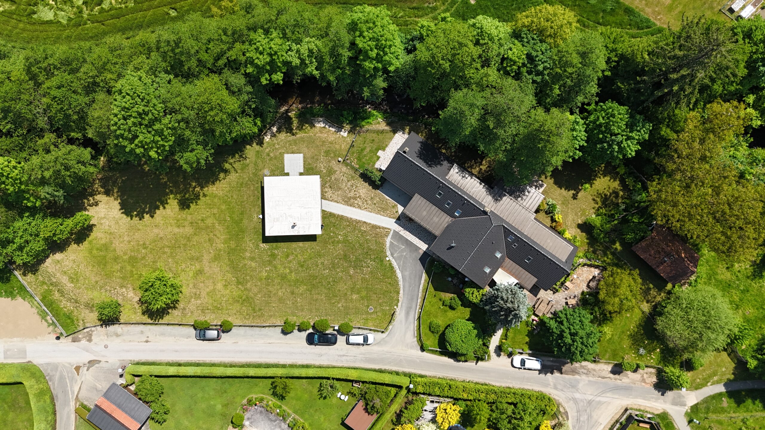 Luftaufnahme des Grundstücks und der Umgebung von Johann & Anna in Stainz