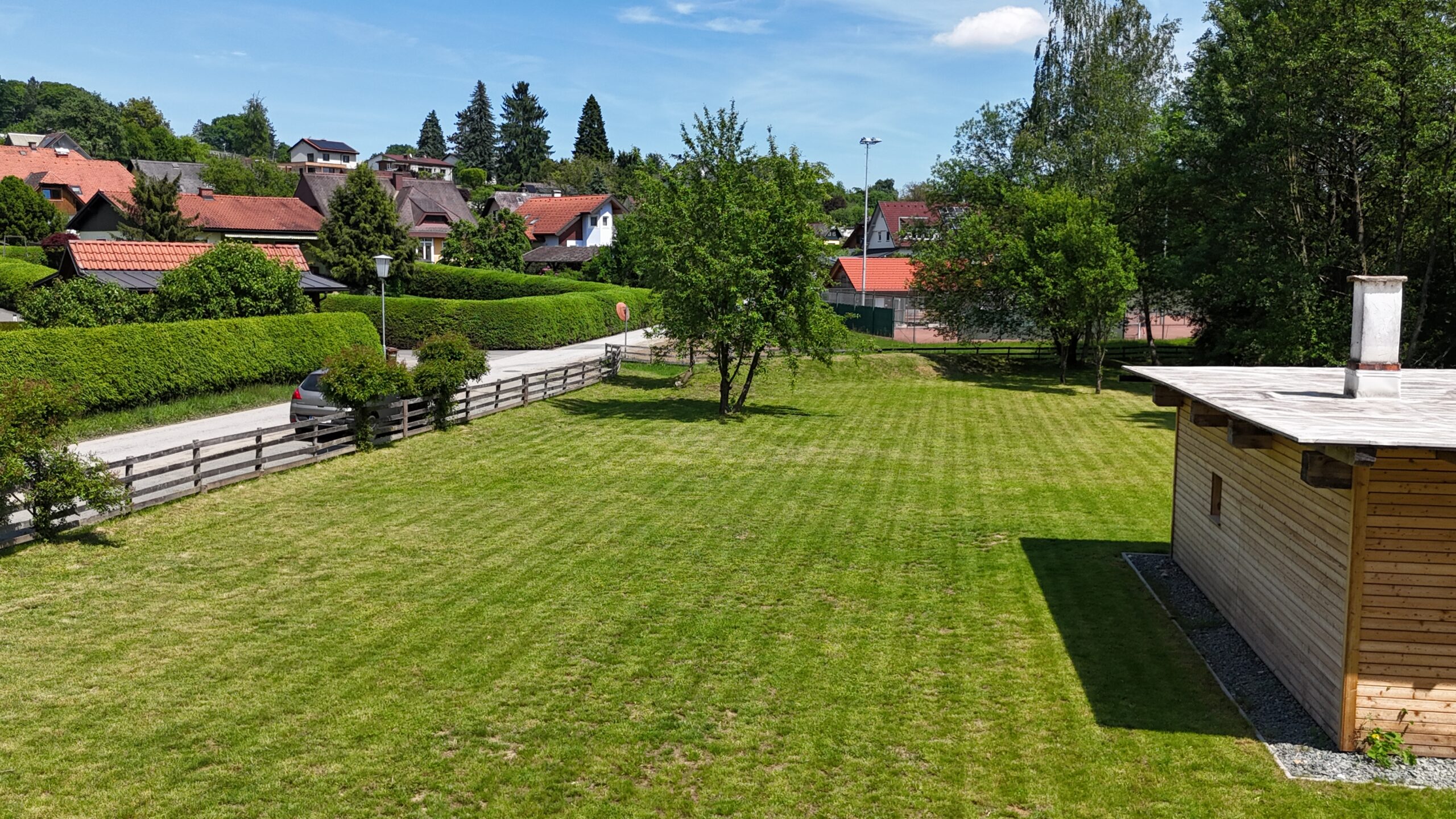 Luftaufnahme des Grundstücks und der Umgebung von Johann & Anna in Stainz